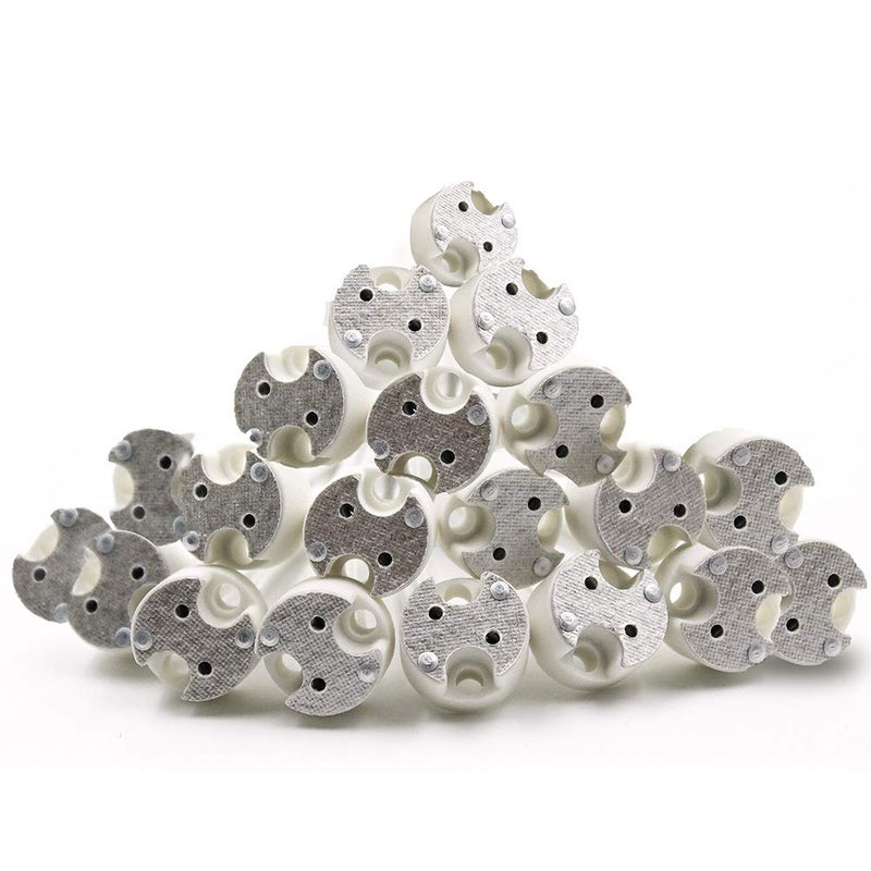 DiCUNO G8 Base Wire Connector Socket, G8 LED Light Bulb Socket Adapter, Ceramic Bulb Holder, 20 Pack - Image 1